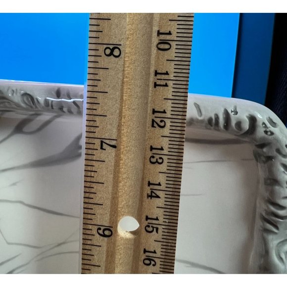 Kate Williams Global Designs Platter Chick-a-dee 12" x 7.5" Ceramic Painted Gift - Picture 7 of 7